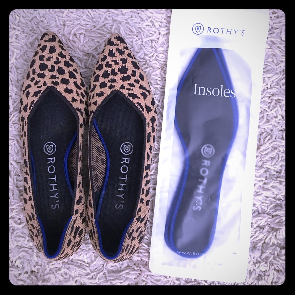 Leopard Point Rothy’s Flats